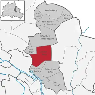 Ortsteile des Bezirks Lichtenberg