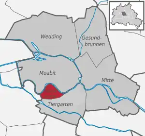 Hansaviertel auf der Karte von Mitte