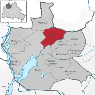 Hermsdorf auf der Karte von Reinickendorf