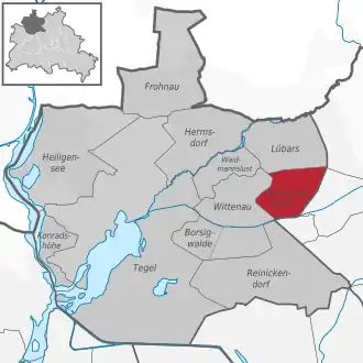 Märkisches Viertel auf der Karte von Reinickendorf