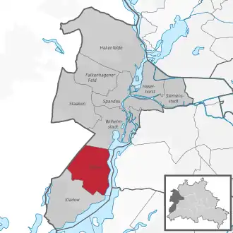 Ortsteile des Bezirks Spandau