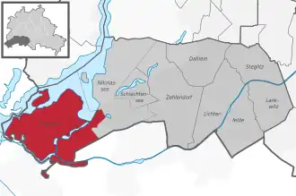 Ortsteile des Bezirks Steglitz-Zehlendorf