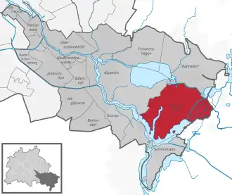 Ortsteile des Bezirks Treptow-Köpenick