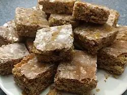 Berliner Brot auf einem Teller platziert