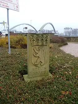 Berliner Meilenstein in Minden