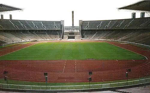 Innenraum des Olympiastadions vor dem Umbau