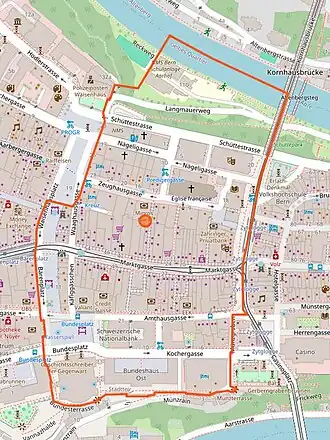 Karte von Gelbes Quartier