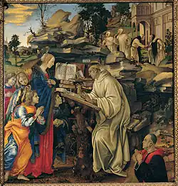 Filippino Lippi: Die Madonna erscheint dem hl. Bernhard