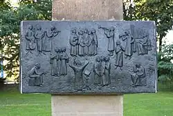 Denkmal für Heinrich Schütz I, Detail