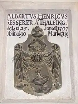 Grabmal der Familie Besserer von Thalfingen in der St.-Lambertus-Kirche in Bernstadt