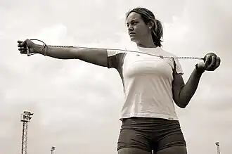 Berta Castells Rang neun mit 67,32&nbsp;m