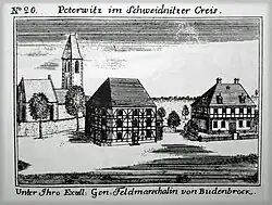 Ehemaliges Bethaus in Peterwitz (Kreis Schweidnitz)