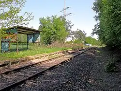 Haltepunkt Homburg-Beeden in den Jahren 2004 und 2008