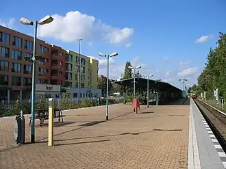 Bahnsteig des Bahnhofs Tegel