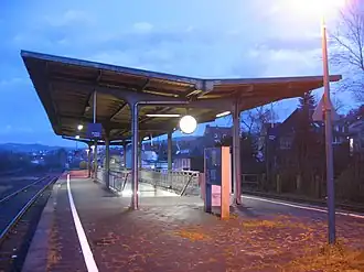 Bahnsteig des Bahnhofs Hagen-Oberhagen (2008)