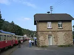Vulkan-Expreß im Bahnhof Niederzissen