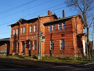 Empfangsgebäude, Gleisseite