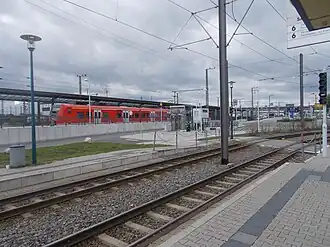 Bahnhof und Tramendstelle