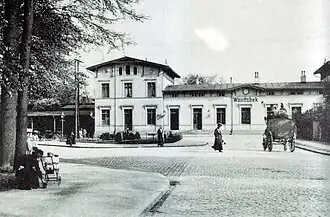 Bahnhof um 1900