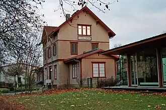 Der frühere Bahnhof