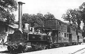 Doppel­stock­wa­gen der Bayonne–Anglet–Biarritz-Bahn 1876