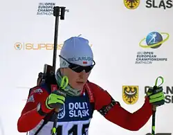 Aljaksandr Daroschka bei der EM 2017