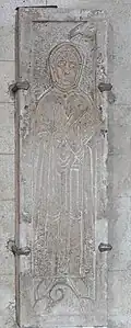 Grabplatte der seligen Bertha (†&nbsp;1151)