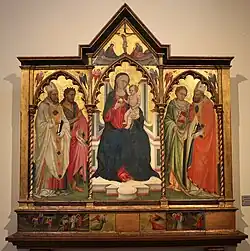 Madonna e Santi von Bicci di Lorenzo in der Propositura