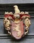 Wappen derer von Haes am Epitaph in der Neustädter Marienkirche