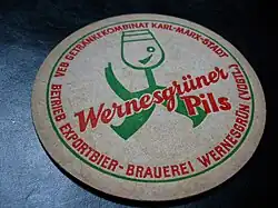 VEB Getränkekombinat Karl-Marx-Stadt – Wernesgrüner Pils