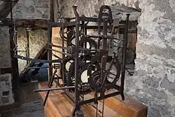 Frühere Turmuhr des Backhauses