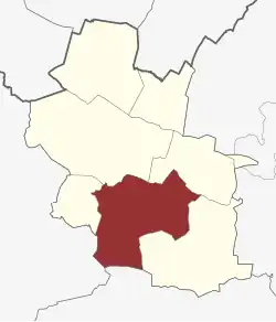 Lage des Hejnsvig Sogn in der Billund Kommune – noch inklusive Vesterhede Sogn