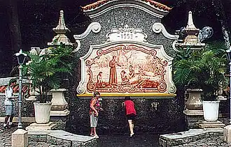 Historischer Brunnen Biquinha da Anchieta von 1553