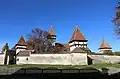 Siebenbürgisch-sächsische Kirchenburg in Kleinschenk (Cincșor)
