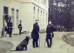 Bismarck und Kaiser Wilhelm II. in Friedrichsruh, 1888