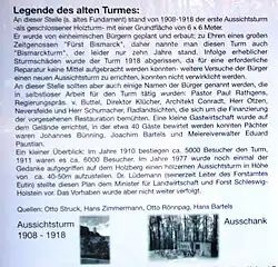 Informationen zum Bismarckturm auf einer zweiten Informationstafel am Holzbergturm (Ausschnitt)