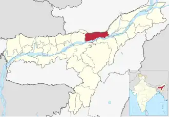 Lagekarte des Distrikts