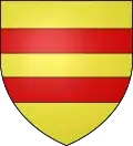 d’or à deux fasces de gueules