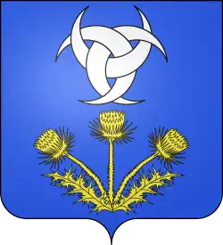 Verschlungene Mondsicheln im Stadt-/Gemeindewappen