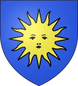 Sonnenfigur im Wappen des Jan Zyndram von Maszkowic und von Nérac (Lot-et-Garonne)