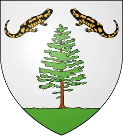 Wappen der französischen Gemeinde Pinas (Département Hautes-Pyrénées)