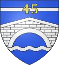 45. Breitengrad im Wappen von Pont-de-l’Isère, Frankreich
