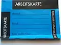 Arbeitskarte
