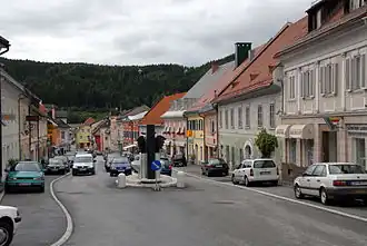 Hauptplatz von Bleiburg im Jahr 2006