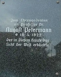 Gedenktafel in Bleicherode