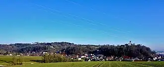Blick von Westen auf den Kirchenberg