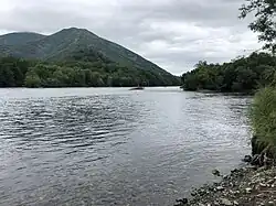 Blick auf den Fluss Bystraja, Kamtschatka