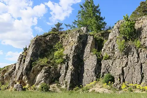 Naturdenkmal Rauhe Burg östlich Ebermergen