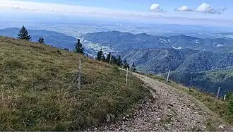Blick vom Belchen auf das Münstertal