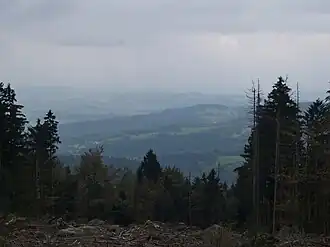 Blick vom Hadriwa-Kamm in die Donauebene